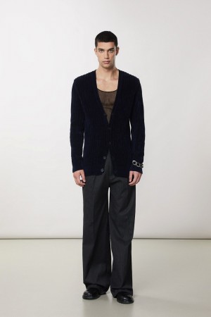 Patrizia Pepe Viscose Blend Cardigan Blu | JKYD-57016